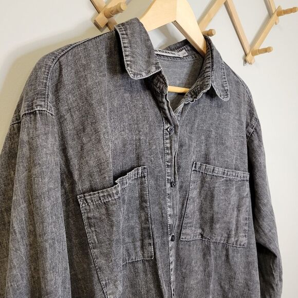 The Rockn Rev Cotton Button Down S/M - Picture 2 of 8